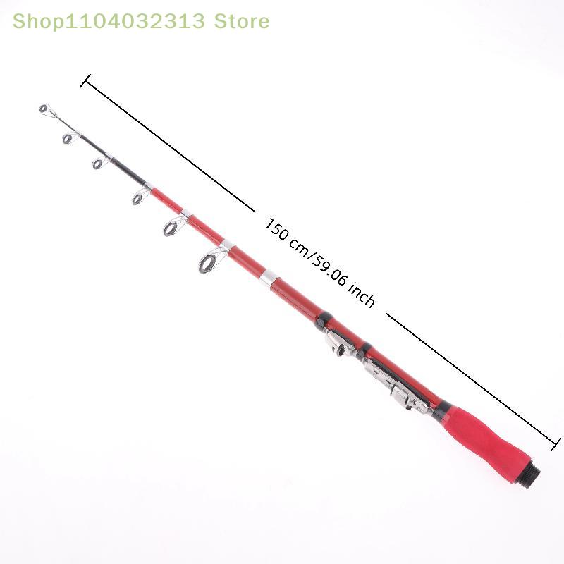1PC 1.5M Mini Fishing Rod Portable Telescopic Sea Pole For Carp Sea Bass Bream Bighead Outdoor Fishing Accessories
