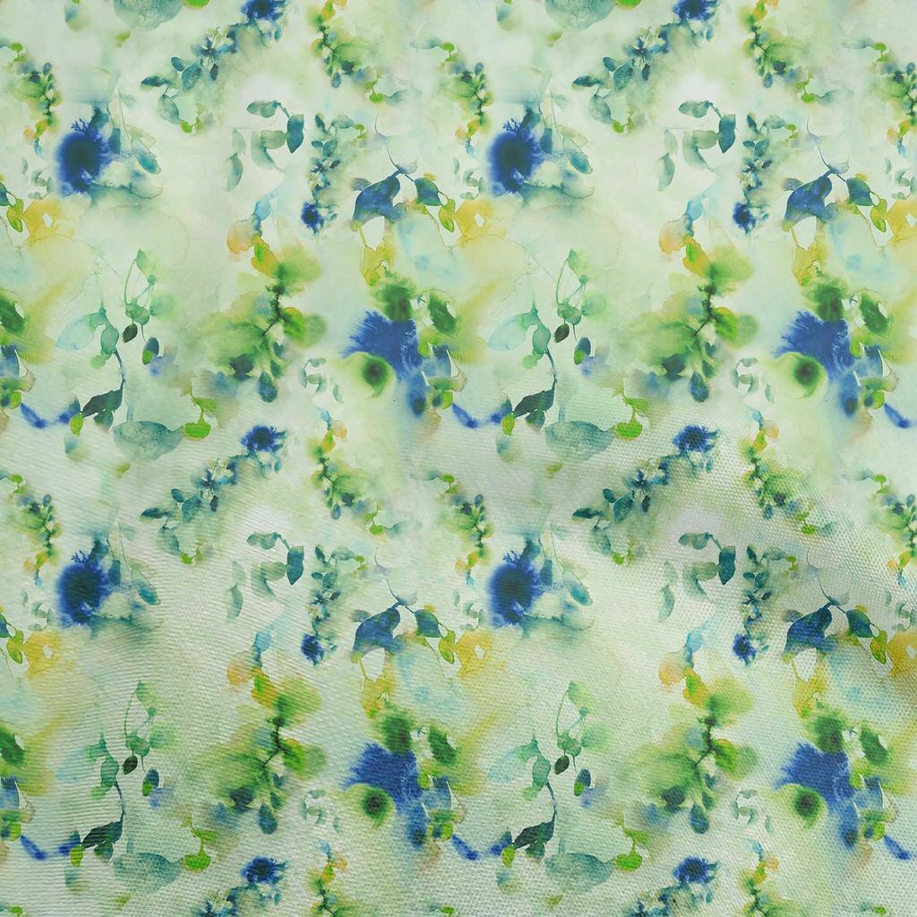 oneOone Bomull Flex flerfarget stoff Abstrakt akvarell blomsterstoff for sying Trykt håndverksstoff ved gården 40 tommer