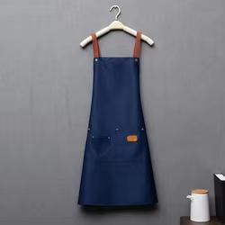 Kitchen Apron Waterproof Cross Adjustable Webbing Restaurant Bar Barbershop Work Apron