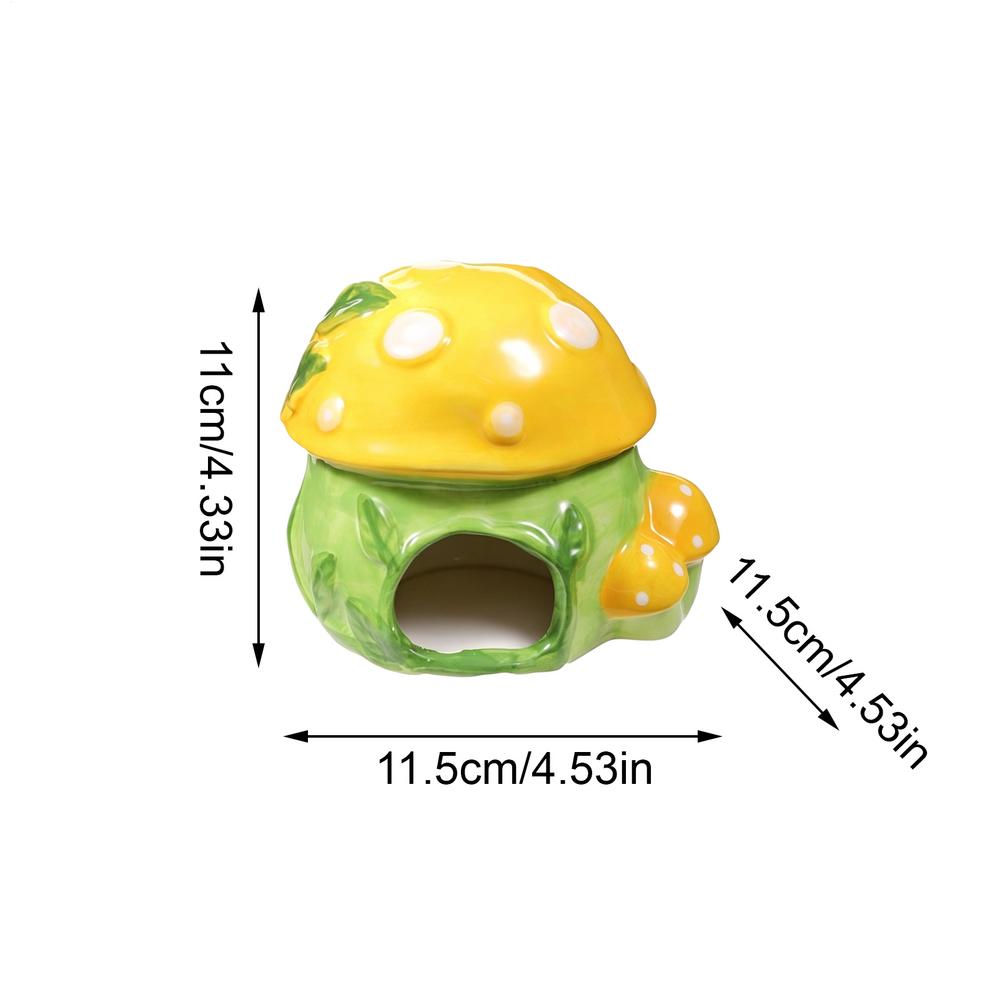 

Hamster Hut Ceramic Small Animal Hiding House Hamster Nest for Gerbil Mice Pet Ferret Chinchilla Indoor Outdoor Home