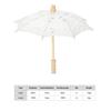 In Stock Handmade Lace Umbrella Silk Cloth Lace Flower Embroidery Parasol Wedding Bride Photography Umbrella White Beige Color