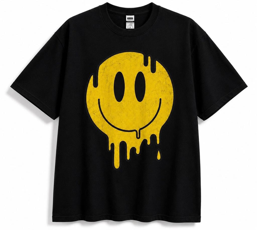 Vintage Happy Face Graphic T-Shirt Unisex