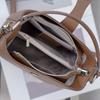 Women's Genuine Leather Bucket Bag - High-End Cowhide Crossbody & Shoulder Bag for Autumn 2025