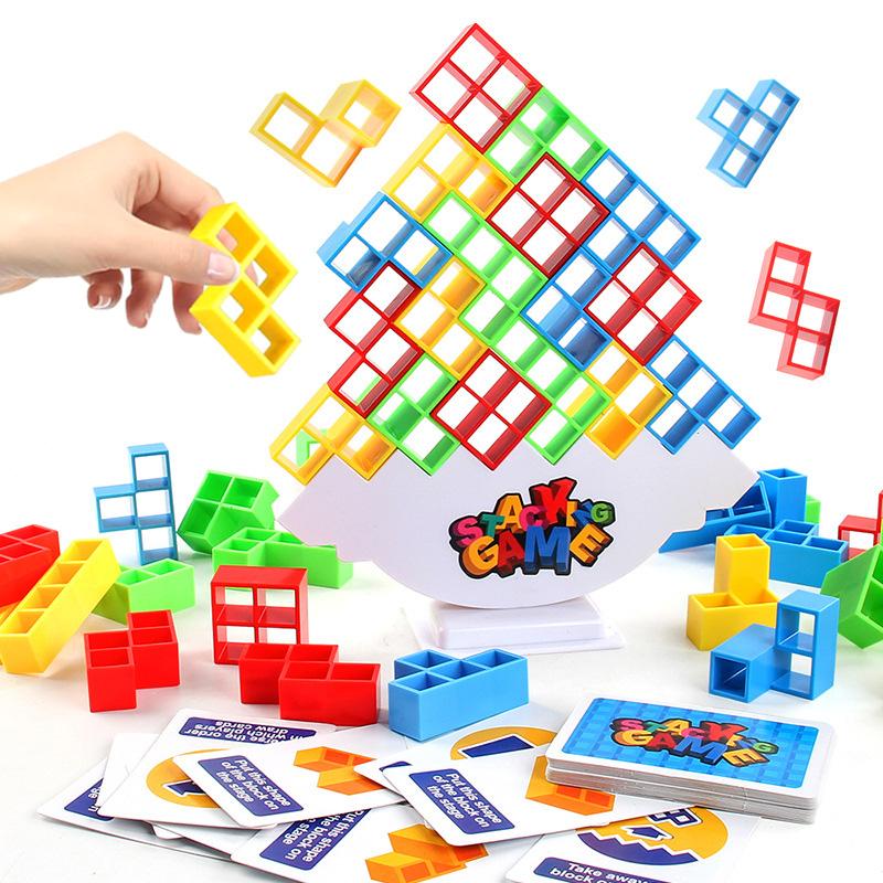 Puzzle Toy Tower Fun Balance Stacking Building Block Brick Board Game For Kids Adults Friends Team Dorm Family Night Party Games