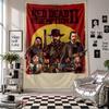 Wall TapestryRed Dead Redemption Art Hanging Cloth Decorative Background Cover for Room Decoration