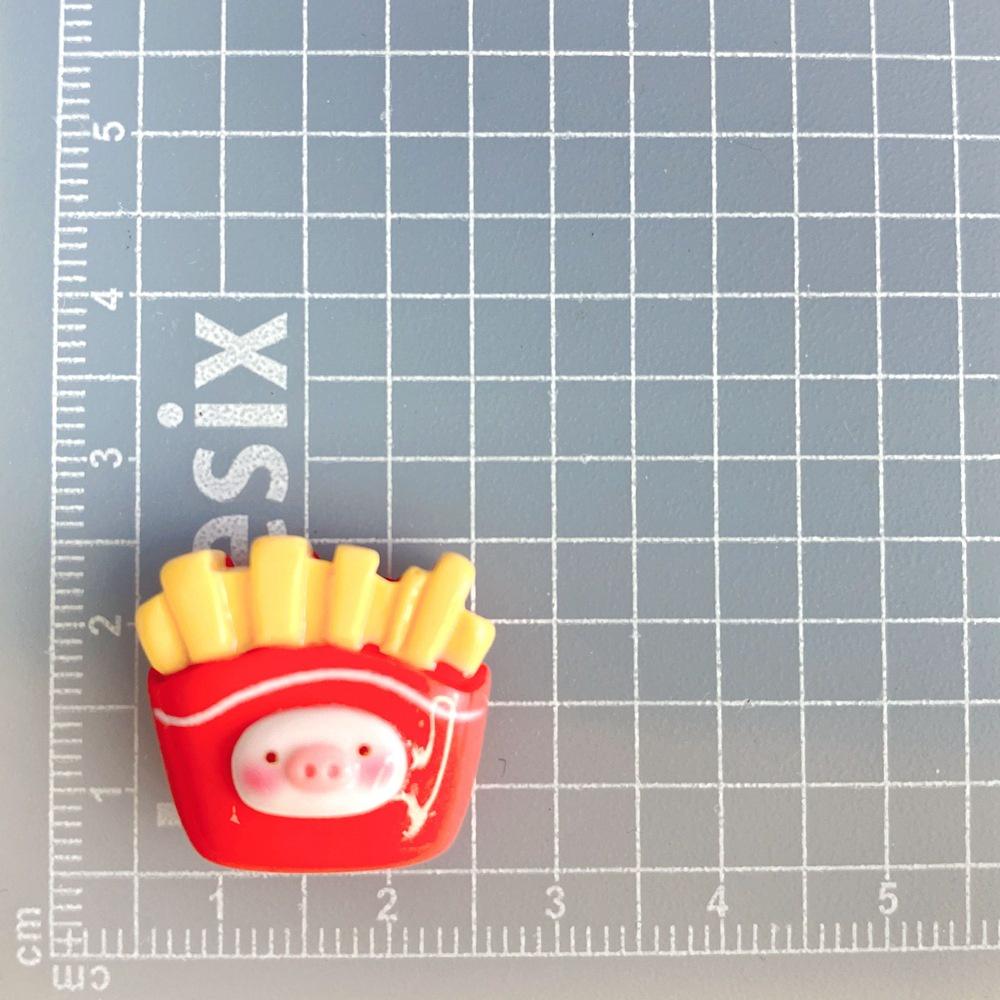Shiny Strawberry Watermelon Pig Resin Accessories For Diy Jewelry
