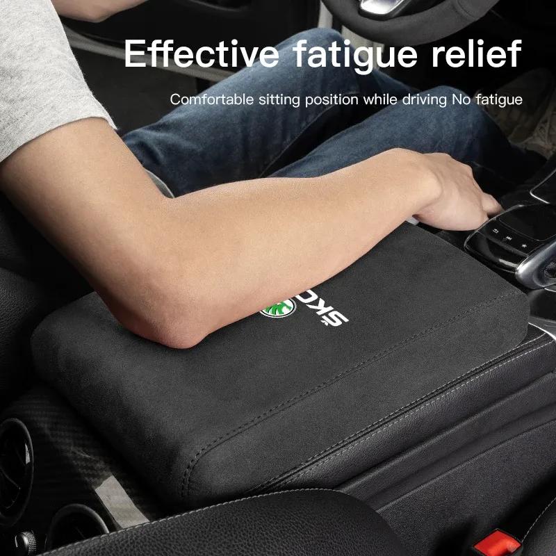 Auto Innen Armlehnenbox Matte Mittelkonsolen Zubehör Für Skoda Octavia Superb Kodiaq Rapid Karoq Fabia Yeti Kamiq Enyaq Scala