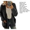 Thicken Women Winter Coat Plush Solid Color Long Sleeves Cozy Lady Keep Warm Cardigan Plus Size Single-breasted for Outdoor