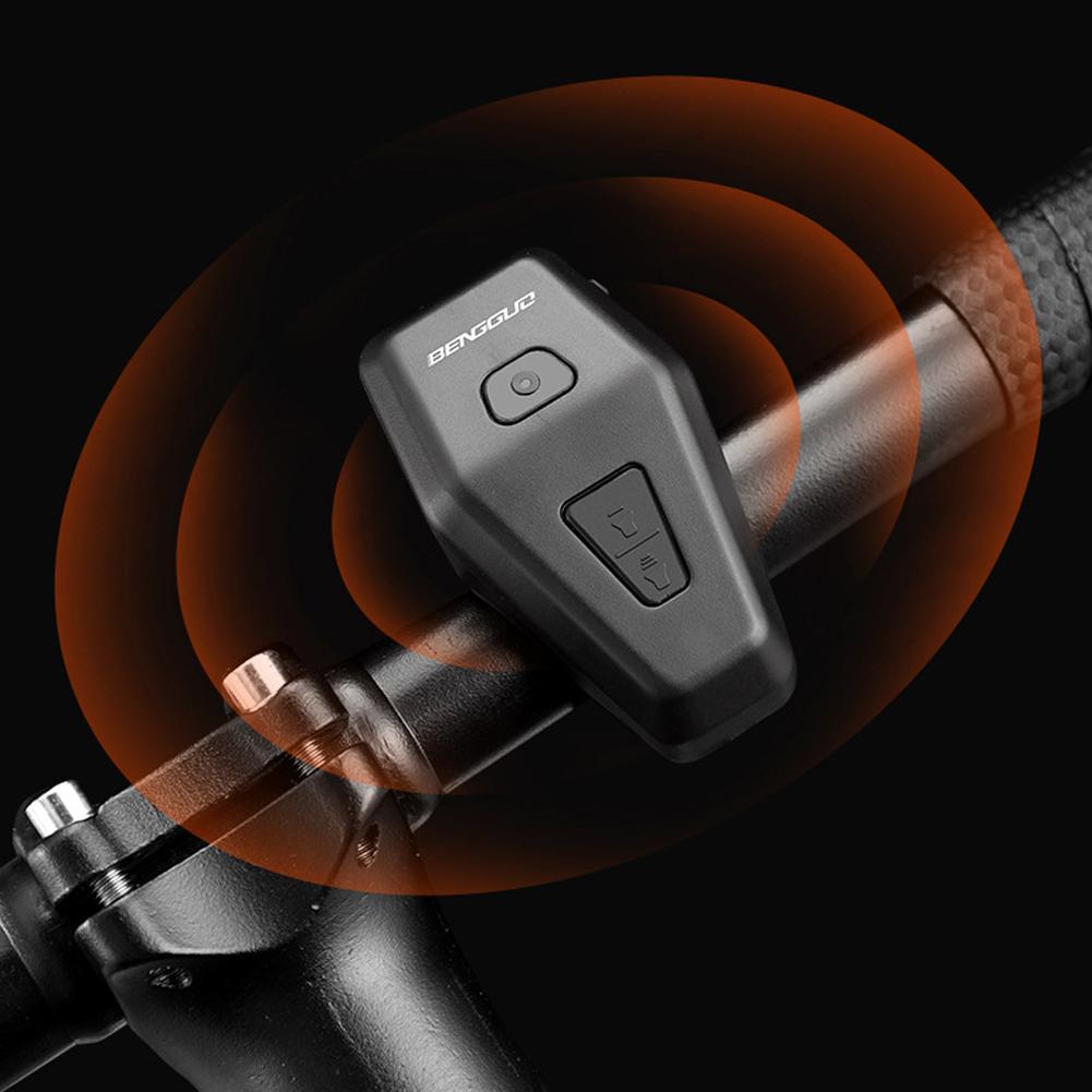 1/2PCS Bicycle Electronic Horn Multi-function Alarm Mountain Bike Road Bike Scooter USB Charging Bell Bicycle Accessories