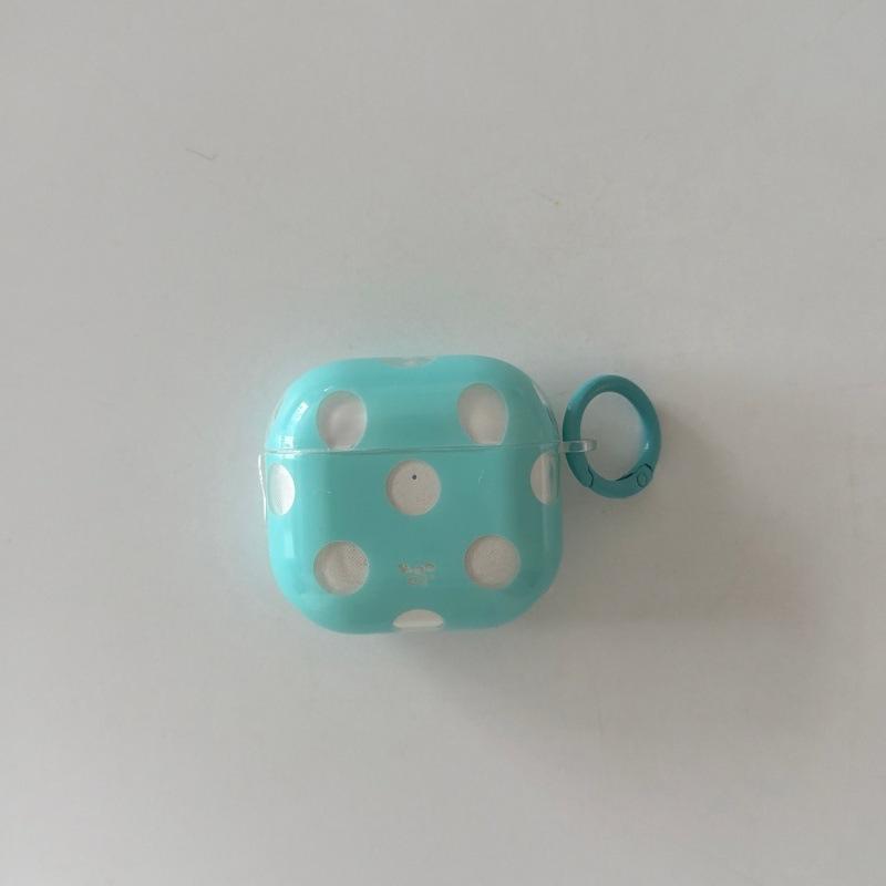Korean Style Solid Color Hollow Polka Dot Compatible with Apple AirPods Pro 1st Gen Protective Case Pro 1st Gen Pro 1 Bluetooth Earphone Case 1st Gen