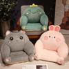 Cute Animal Rabbit Husky Semi-Surrounded Seat Cushion Office Seat Cushion Girls Bedroom Tatami Futon Cushion