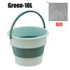Portable Collapsible Bucket Multifunctional Thickened Silicone Bucket for Car Washing Fishing Camping Outdoor Water Container