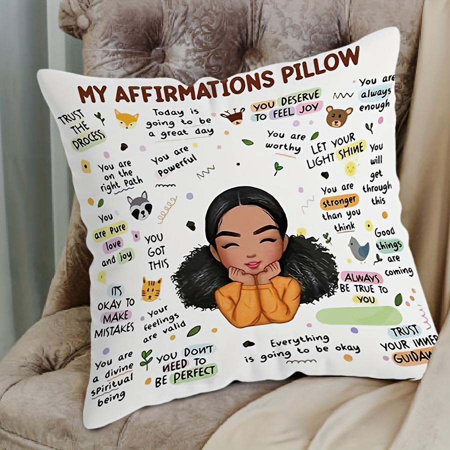 1Pc Contemporary Style Pillowcase Single-Sided Printing, Suitable For Living Room And Bedroom Decoration, Without Pillow Core,