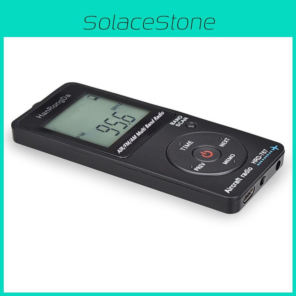 Mini Portable Aviation Radio With Dual Band Fm Am Lcd Display For Travelers And Outdoors
