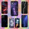 Nature Thunderbolt Lightning Case For iPhone 15,17,16,12,14,13,11,Plus,Pro Max,XS,X,Mini,8,7,XR,SE,Soft Silicone Black