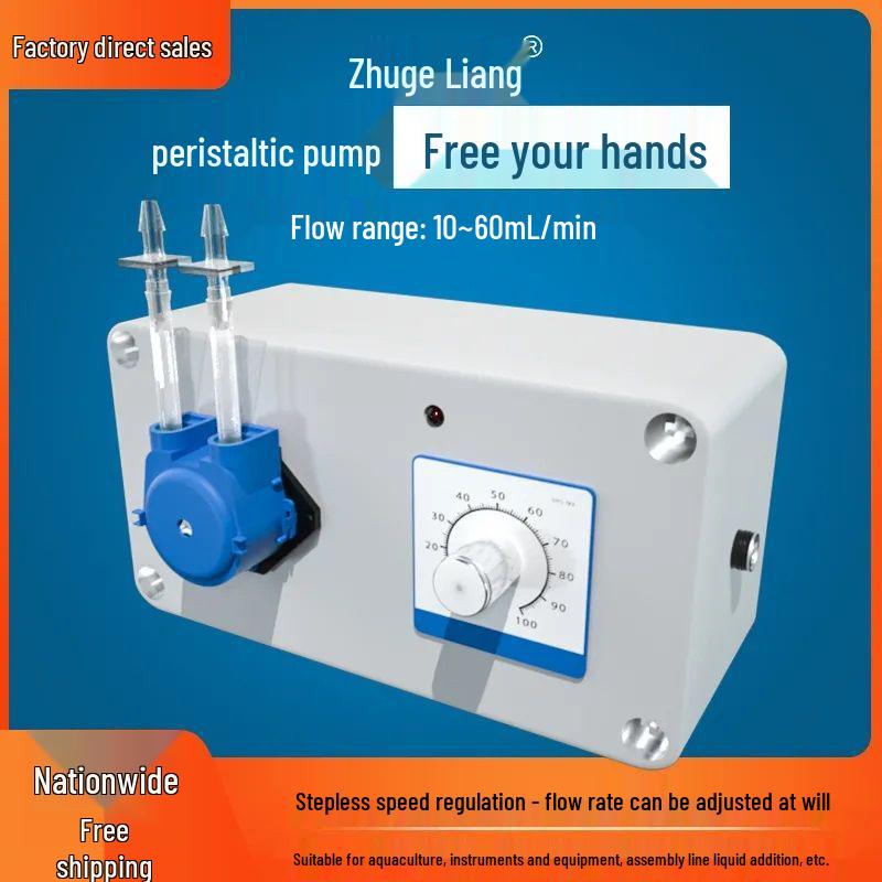 Verstellbare peristaltische Pumpe aus lebensmittelechtem Silikon für Labor- und Haushaltsgebrauch