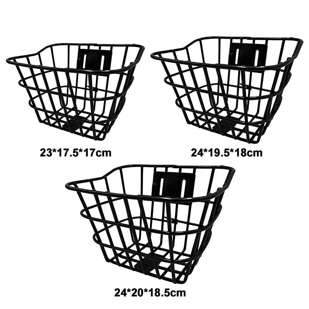 Cesto Posteriore in Metallo per Bicicletta Fissato Durevole Porta Zaino Accessori per Biciclette Pieghevoli per Bambini