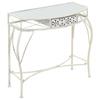 Day and Night - Day and Night French Style Metal Side Table 82x39x76 Cm White