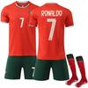 Soccer Uniform Set, Short Sleeve Football Jersey and Shorts Sportswear Kit for Training, Matches and Team Activities