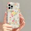 Full screen of colorful floral Phone case iPhone 15 Pro Max 11 12 13 16 14 Plus XS Silicone Shockproof Case Lens protector shell