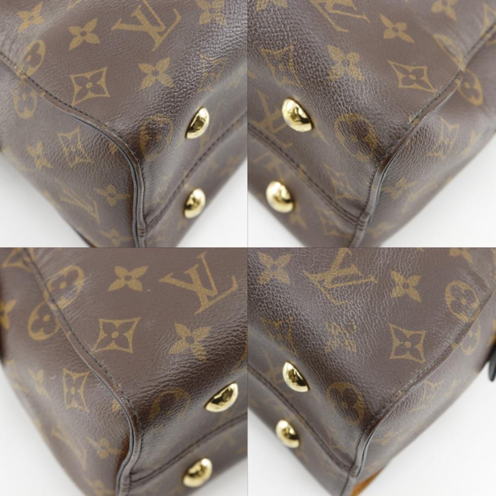 LOUIS VUITTON Tuileries Tote Handbag M41456 2WAYShoulder Brown Monogram canvas Women Used