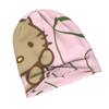 Hello Kitty Adult Knit Hat - Neutral Tones Minimalist Beanie with Iconic Hello Kitty Face Suitable for Casual Outfits, Themed Events & Casual Attire,