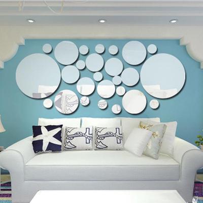 3D Acrylic Mirror Wall Sticker for Bedroom & Living Room Decor
