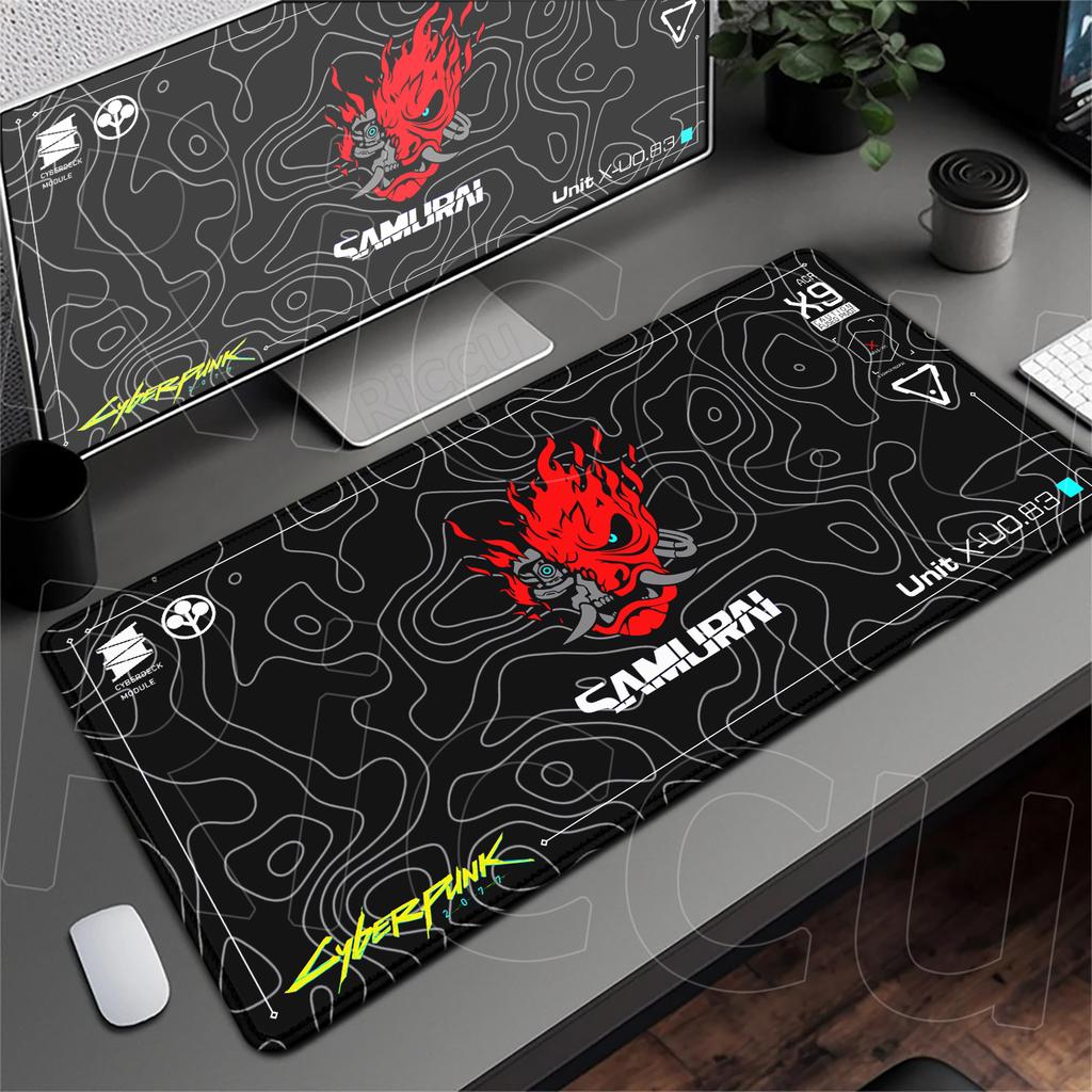 Kawaii Anime Girl Deskmat HD Printing C_cyberpunk Non-slip Mouse Pad XXL Laptop Gamer Dragon Speed Keyboard Rug Durable Washable