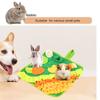 Rabbits Foraging Mat Snuffle Mat for Small Animals Rabbit Toy 13.7"x13.7" Pets Interactive Feeding Matt Treat Dispenser