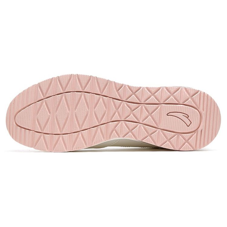 Anta Lifestyle Series Fabric Synthetic Leather Shock Absorbing Non-Slip Wear-Resistant Breathable Low-Top Casual Shoes Women Sneaker 922118812-1