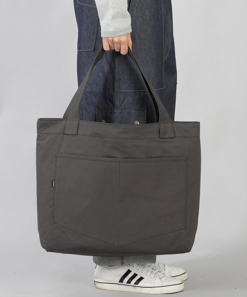 Saintcrew Pentagon Pocket Big Size Eco Bag Pp-108 Charcoal