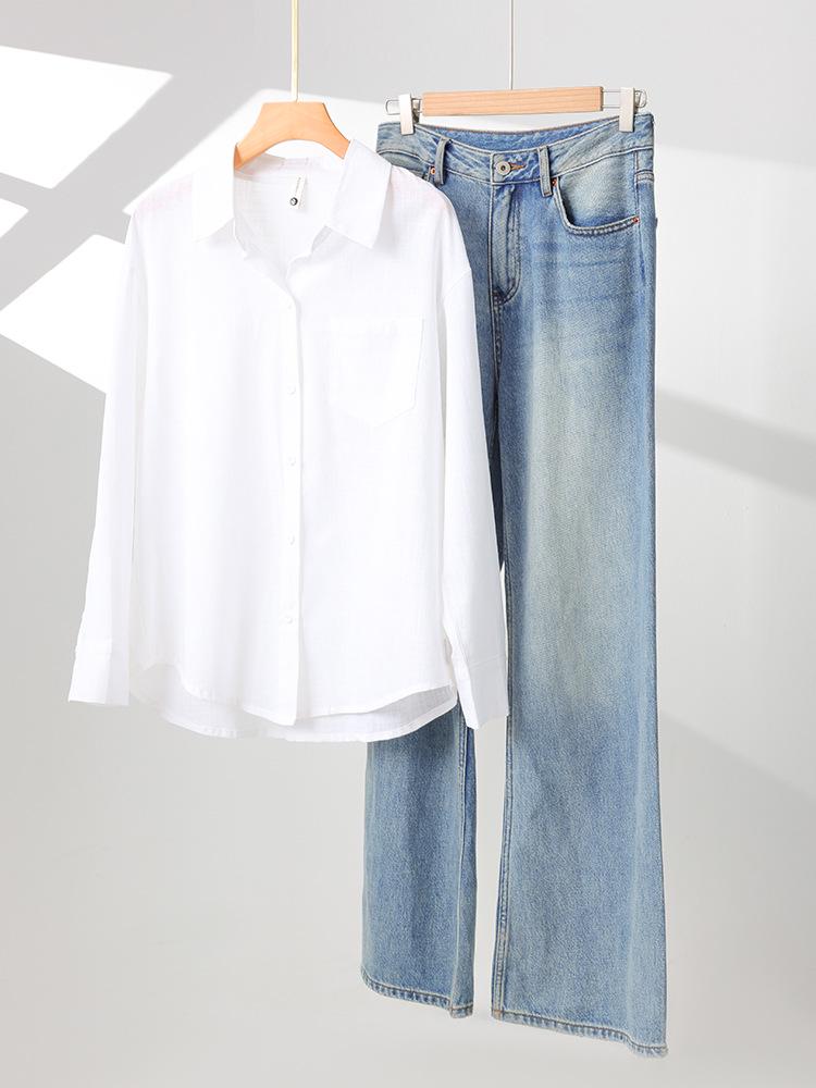 Women's Premium Linen-Cotton Shirt - Early Autumn 2025 Design