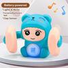360° Tumbling Monkey Toy Adorable Musical LED Light Interactive Toy for Kids Boys Girls Party Supplies