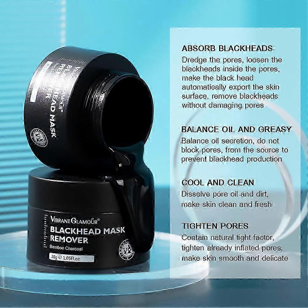 Blackhead Mask Remover Bamboo Charcoal, Peel Off Face Mask, Peeling Nose Patch To Clean Pores, Pore Whiteheads Cleanser Nose Purifying