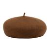 Large Head Circumference Simple Large Size Three-Dimensional Wool Beret Women'S Warm Literary Woolen Painter Hat