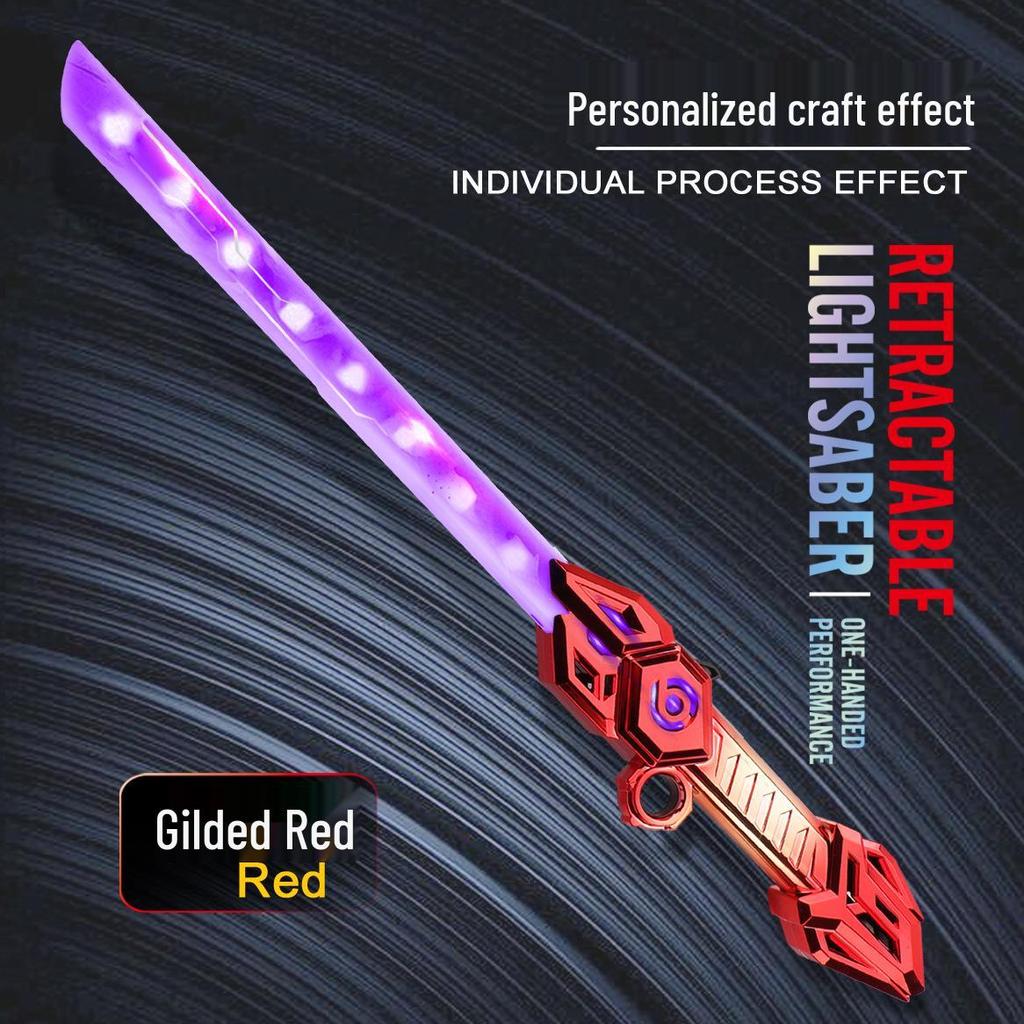 Dual-End Telescopic Light-Up Sword Toy