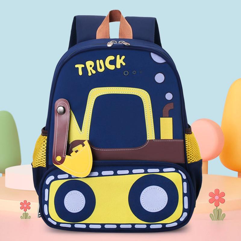 

Trendy Block Color Backpack Stylish Daypack For Children And Travel Backpack темно-синий
