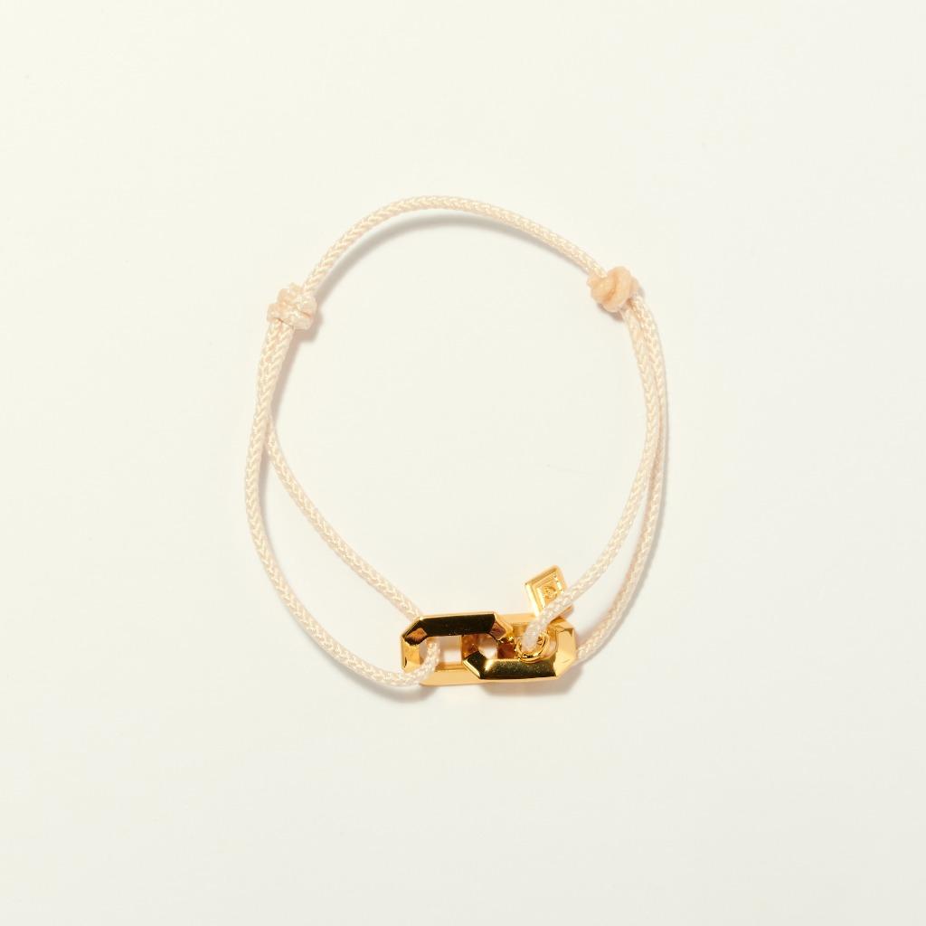 Gaman Commitment Gold Ivory Cord Bracelet