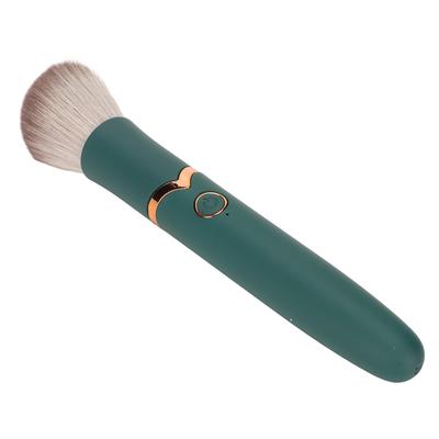 USB-aufladbarer Make-up-Pinsel, 10 Gänge, weiches, flauschiges Haar, elektrischer Schönheitspinsel, Grün