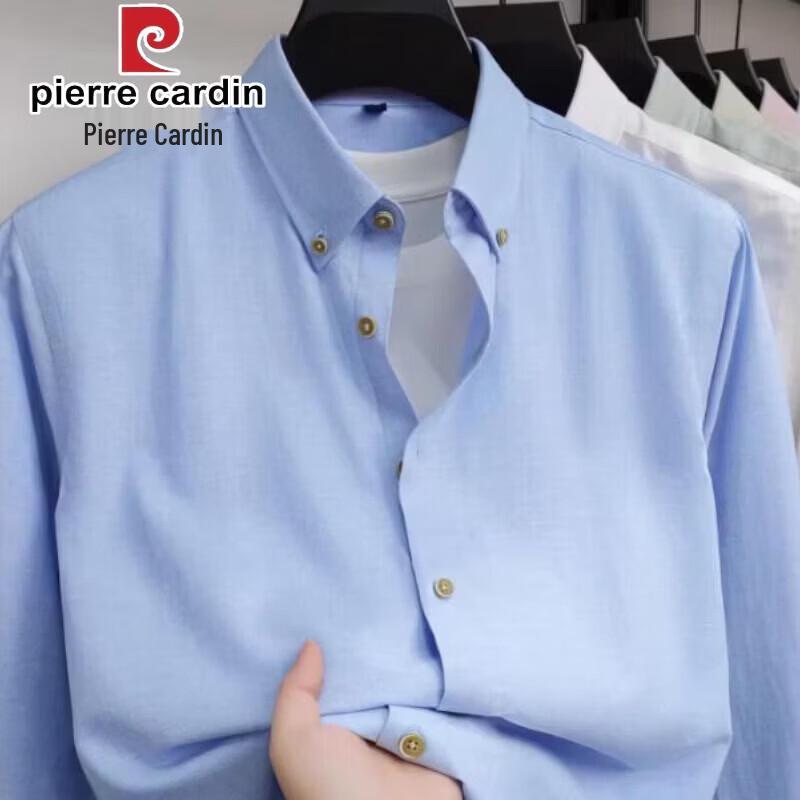 Pierre Cardin Men s Modal Linen Blend Long Sleeve Shirt 39/M