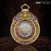 Thousand Years Of Guardian Vajra Heart Nine Palaces Eight Trigrams Pendant Copper Tibetan Tradition Rotable Jewelry Necklace