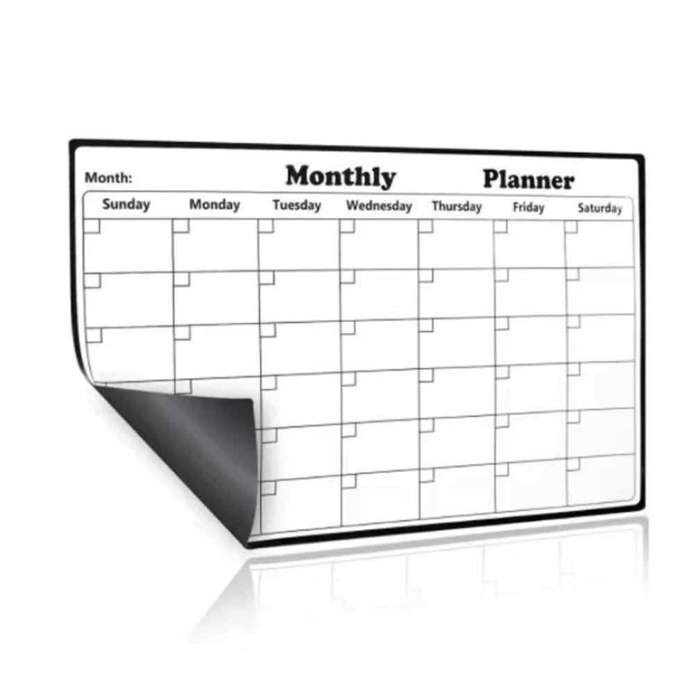 Magnetic Fridge Calendar Sticker Erasable Menu Board Whiteboard Fridge Sticker  Mother