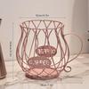 .1pc Large Capacity Coffee Pod Storage Basket - Keep Your Coffee Cups And Creamer Capsules Neatly Organized And Accessible