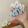 Wave Crab Claw Clips Women Korean Plastic Shark Hair Clips Geometri Høy Hestehale Barrette Hårnål Jente Hårtilbehør
