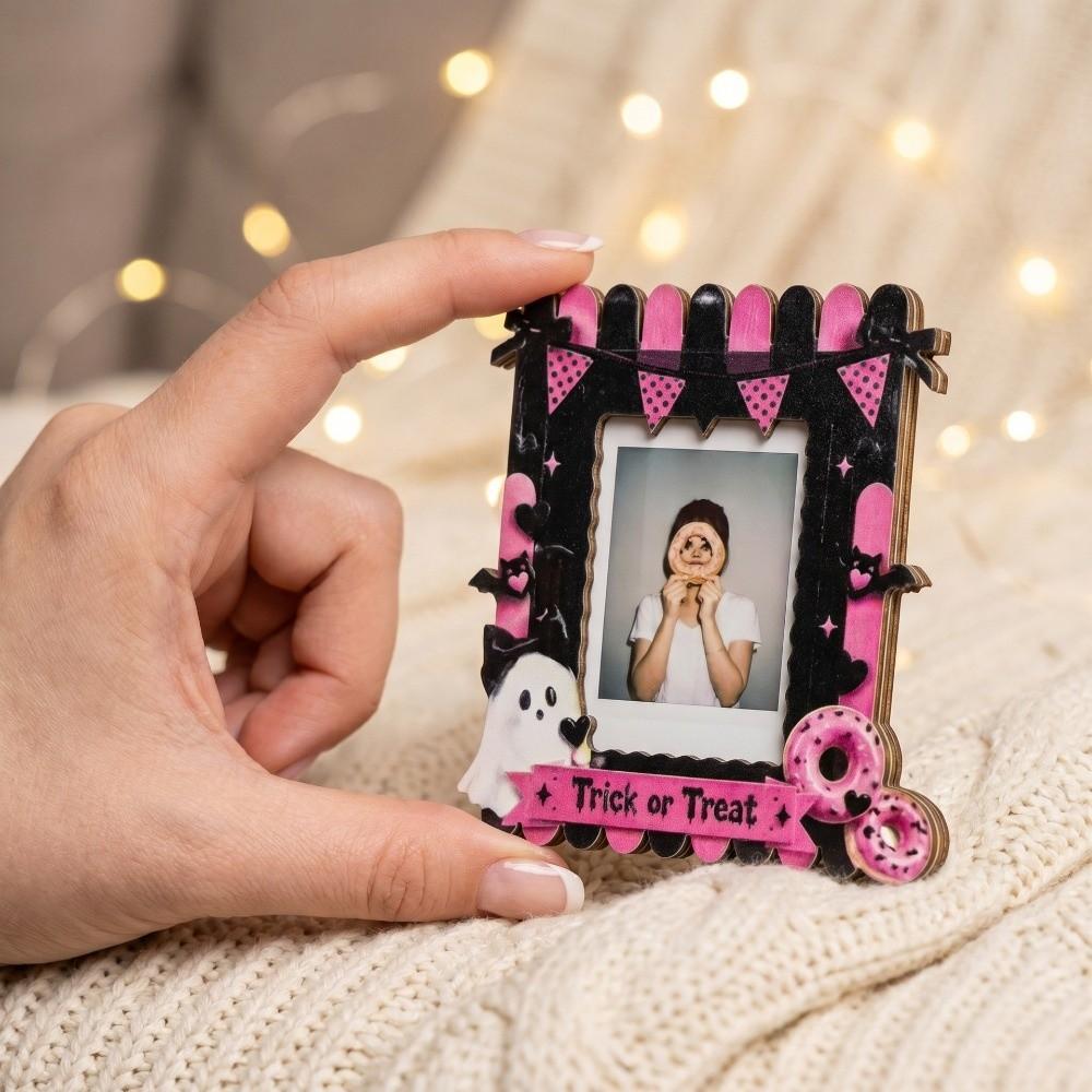 Pumpkin Picture Frame Ornaments Bat Photo Display Holders Halloween Photo Frame Living Room