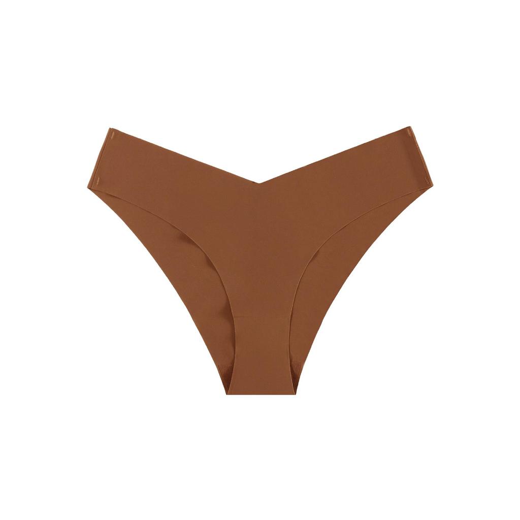 Seamless Ice Silk Low-Waist Briefs for Women - Breathable, Quick-Dry, Pure Cotton Crotch, Large Size Yoga Sports Underwear