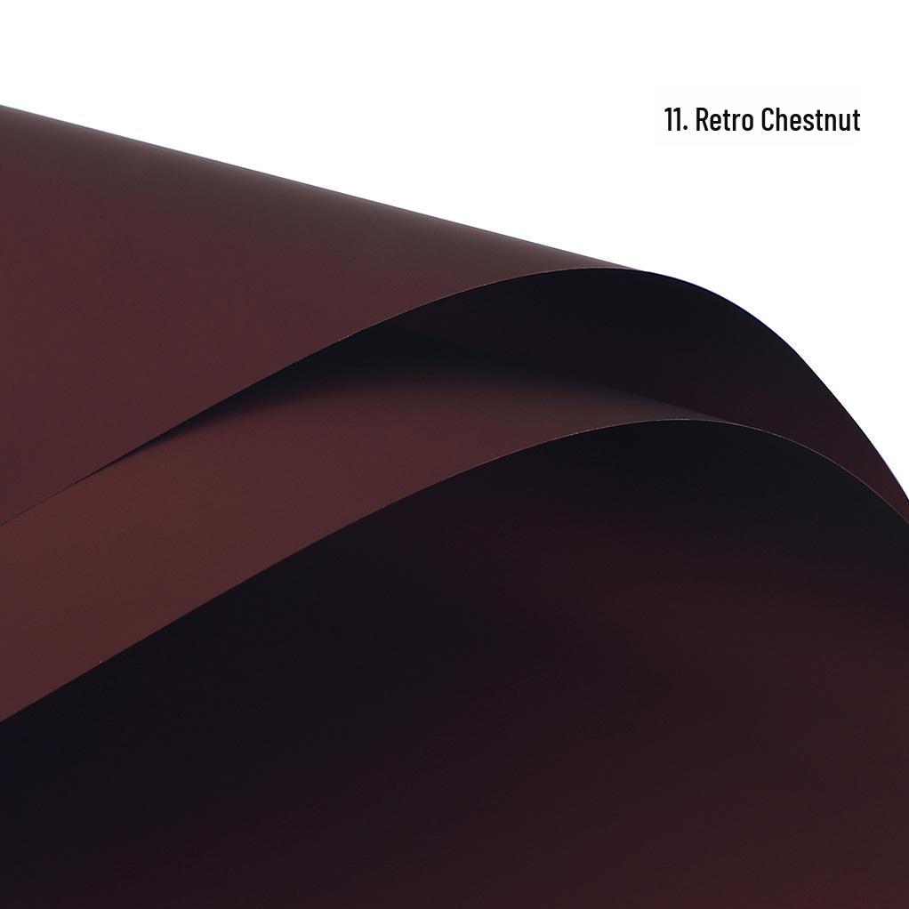 Korean Style Waterproof Flower Wrapping Paper - Pure Color Bouquet Packaging Material