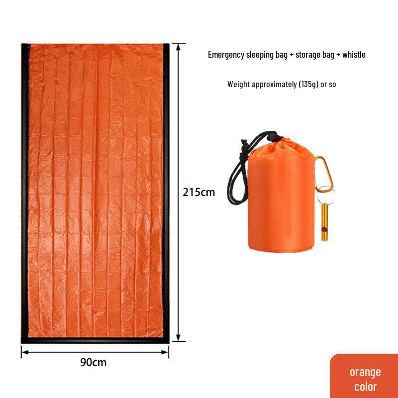 Portable Emergency Survival Sleeping Bag with Multifunctional Insulation for Hiking and Camping