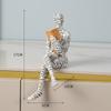 Resin Reading Woman Figurine Bookshelf Decoration Ornament for Home Decoration Living Room