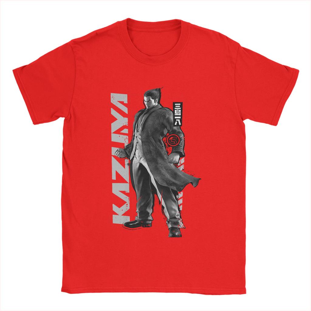 Mens Tekken Game T Shirt Cotton Clothing Vintage Short Sleeve Round Neck Tee Shirt Plus Size TShirts